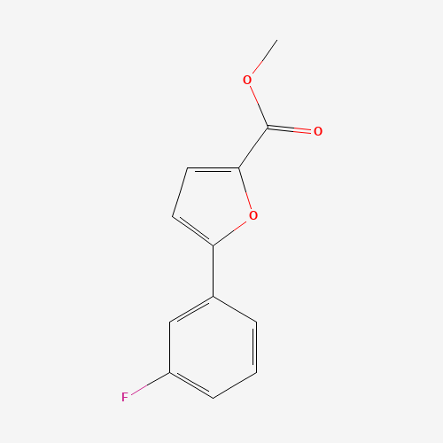 methyl 5-(3-fluorophenyl)furan-2-carboxylate (CAS: 54023-07-3) - Chemical Structure and Molecular Formula 