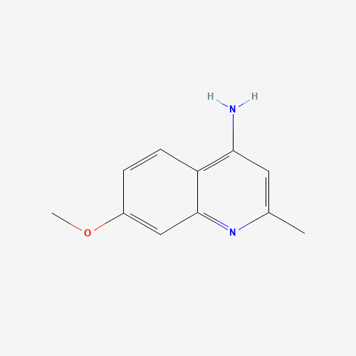 7-methoxy-2-methylquinolin-4-amine (CAS: 66735-41-9) - Chemical Structure and Molecular Formula 