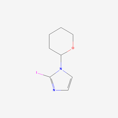 2-iodo-1-(oxan-2-yl)imidazole (CAS: 1047626-77-6) - Chemical Structure and Molecular Formula 