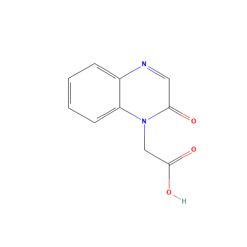 2-(2-oxoquinoxalin-1-yl)acetic acid (CAS: 63642-41-1) - Chemical Structure and Molecular Formula 