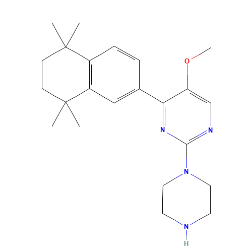 5-methoxy-2-piperazin-1-yl-4-(5,5,8,8-tetramethyl-6,7-dihydronaphthalen-2-yl)pyrimidine (CAS: 1384200-05-8) - Related Chemical Product