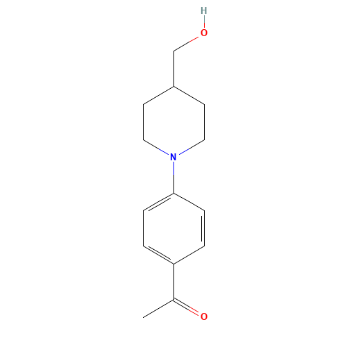 1-[4-[4-(hydroxymethyl)piperidin-1-yl]phenyl]ethanone (CAS: 1152501-50-2) - Related Chemical Product