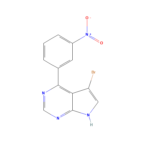 5-bromo-4-(3-nitrophenyl)-7H-pyrrolo[2,3-d]pyrimidine (CAS: 1443237-66-8) - Related Chemical Product