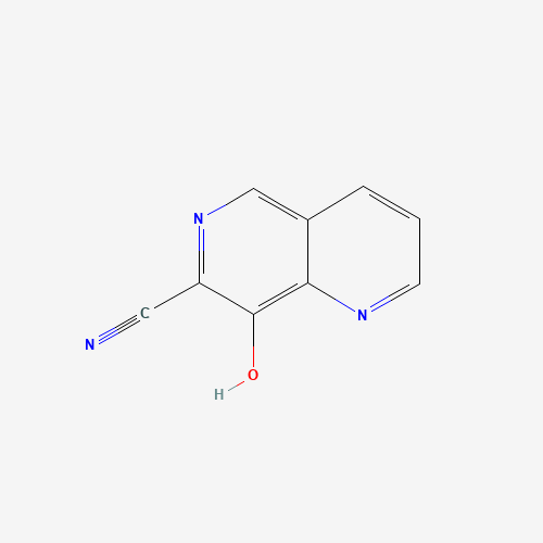 8-hydroxy-1,6-naphthyridine-7-carbonitrile (CAS: 797788-20-6) - Chemical Structure and Molecular Formula 