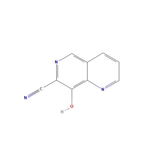 8-hydroxy-1,6-naphthyridine-7-carbonitrile (CAS: 797788-20-6) - Chemical Structure and Molecular Formula 