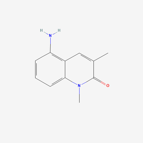 5-amino-1,3-dimethylquinolin-2-one (CAS: 697739-38-1) - Chemical Structure and Molecular Formula 