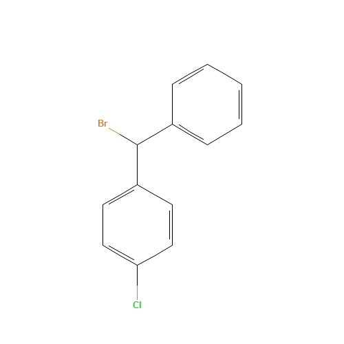 1-[bromo(phenyl)methyl]-4-chlorobenzene (CAS: 948-54-9) - Chemical Structure and Molecular Formula 