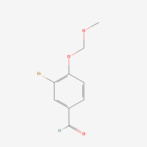 3-bromo-4-(methoxymethoxy)benzaldehyde (CAS: 162269-90-1) - Chemical Structure and Molecular Formula 