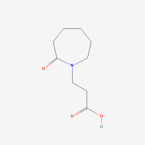 3-(2-oxoazepan-1-yl)propanoic acid (CAS: 505026-81-3) - Chemical Structure and Molecular Formula 