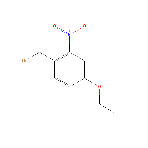 1-(bromomethyl)-4-ethoxy-2-nitrobenzene (CAS: 861337-54-4) - Chemical Structure and Molecular Formula 