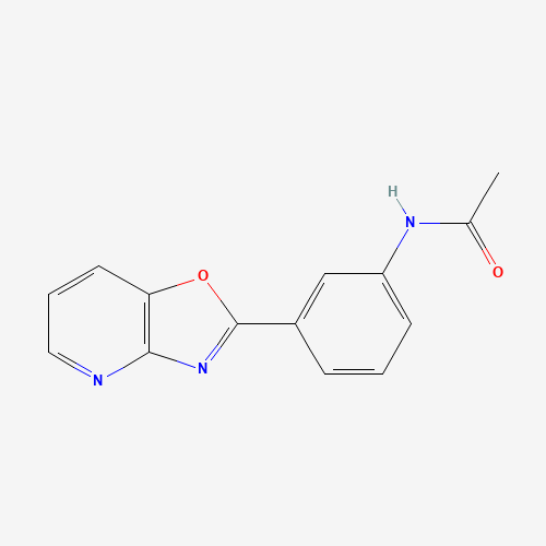 N-[3-([1,3]oxazolo[4,5-b]pyridin-2-yl)phenyl]acetamide (CAS: 52333-92-3) - Chemical Structure and Molecular Formula 