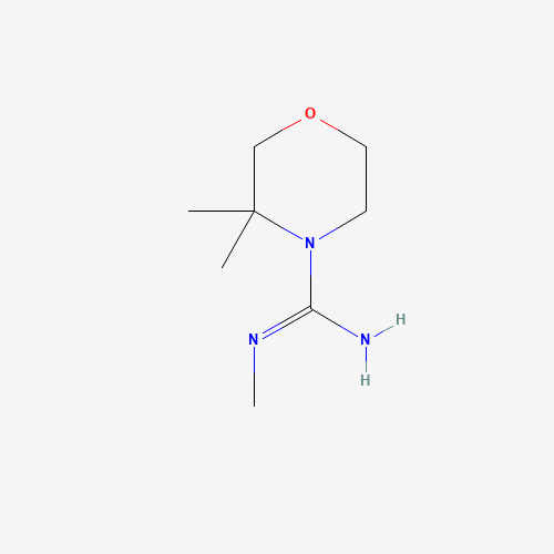 N',3,3-trimethylmorpholine-4-carboximidamide (CAS: 1250888-69-7) - Chemical Structure and Molecular Formula 