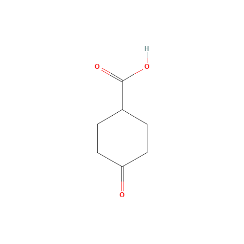 4-oxocyclohexane-1-carboxylic acid (CAS: 874-61-3) - Chemical Structure and Molecular Formula 