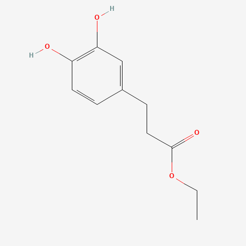ethyl 3-(3,4-dihydroxyphenyl)propanoate (CAS: 3967-57-5) - Chemical Structure and Molecular Formula 