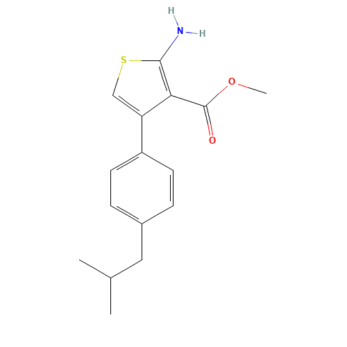 methyl 2-amino-4-[4-(2-methylpropyl)phenyl]thiophene-3-carboxylate (CAS: 350990-40-8) - Related Chemical Product