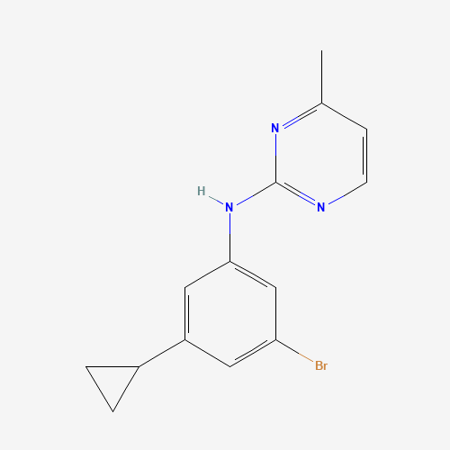 N-(3-bromo-5-cyclopropylphenyl)-4-methylpyrimidin-2-amine (CAS: 1312535-45-7) - Chemical Structure and Molecular Formula 