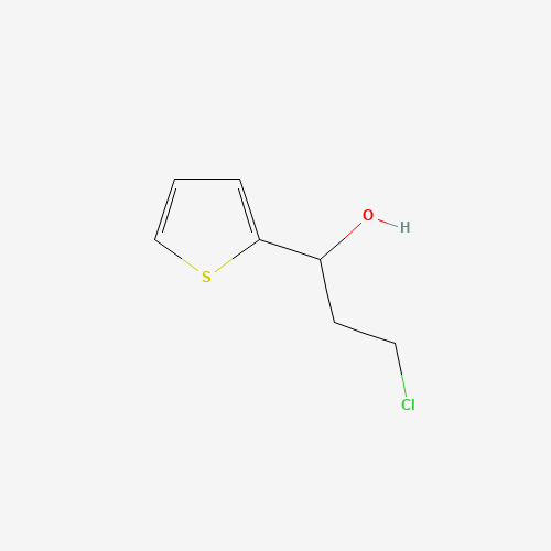 3-chloro-1-thiophen-2-ylpropan-1-ol (CAS: 260354-12-9) - Chemical Structure and Molecular Formula 