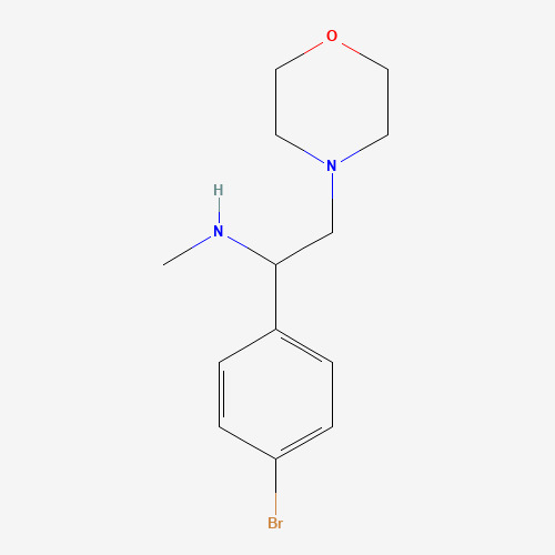 1-(4-bromophenyl)-N-methyl-2-morpholin-4-ylethanamine (CAS: 1003878-36-1) - Chemical Structure and Molecular Formula 