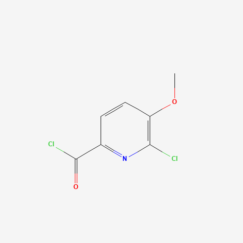 6-chloro-5-methoxypyridine-2-carbonyl chloride (CAS: 54232-44-9) - Chemical Structure and Molecular Formula 