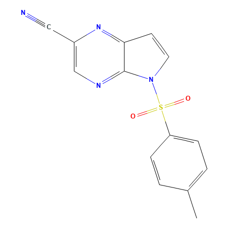 5-(4-methylphenyl)sulfonylpyrrolo[2,3-b]pyrazine-2-carbonitrile (CAS: 1201186-90-4) - Related Chemical Product