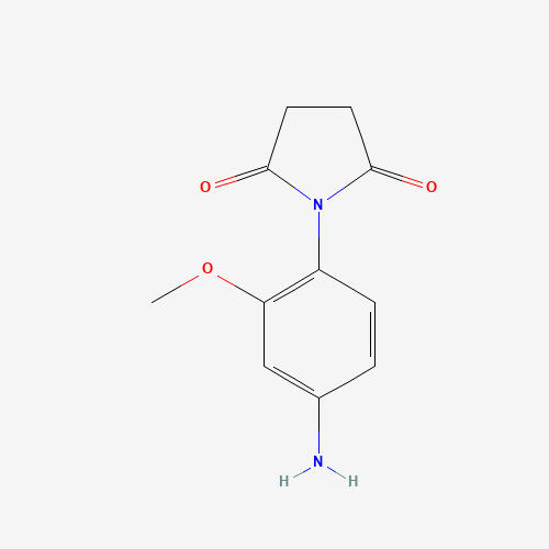 1-(4-amino-2-methoxyphenyl)pyrrolidine-2,5-dione (CAS: 444002-89-5) - Chemical Structure and Molecular Formula 