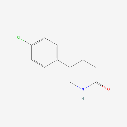 5-(4-chlorophenyl)piperidin-2-one (CAS: 41216-03-9) - Chemical Structure and Molecular Formula 
