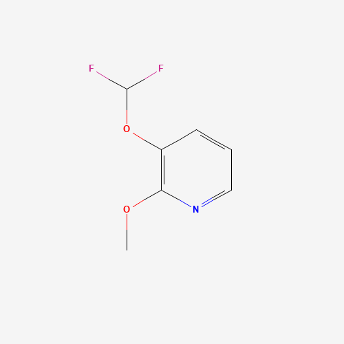 3-(difluoromethoxy)-2-methoxypyridine (CAS: 1241752-47-5) - Chemical Structure and Molecular Formula 