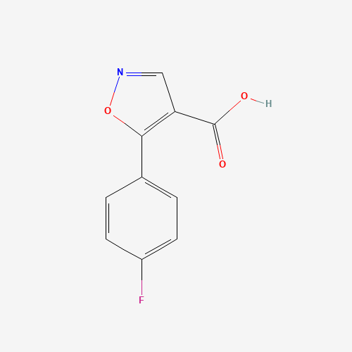5-(4-fluorophenyl)-1,2-oxazole-4-carboxylic acid (CAS: 618383-51-0) - Chemical Structure and Molecular Formula 
