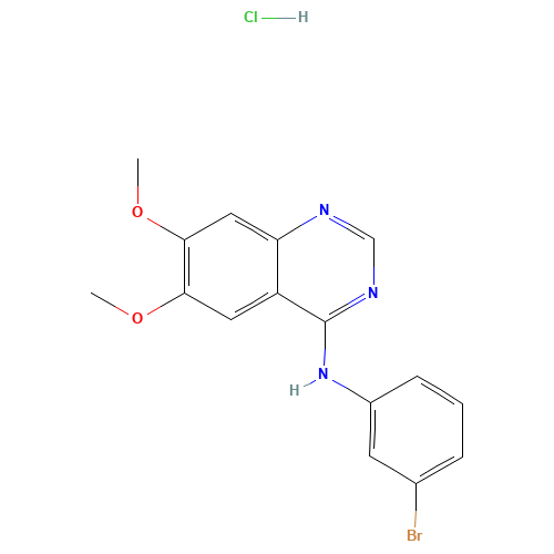 N-(3-bromophenyl)-6,7-dimethoxyquinazolin-4-amine;hydrochloride (CAS: 183322-45-4) - Related Chemical Product