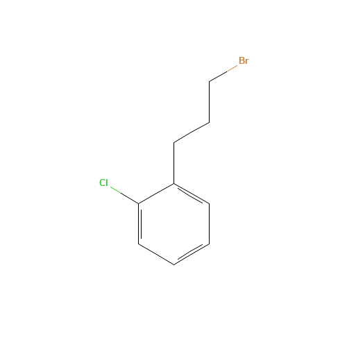 1-(3-bromopropyl)-2-chlorobenzene (CAS: 54877-27-9) - Chemical Structure and Molecular Formula 