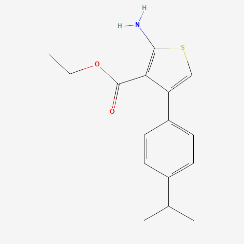 ethyl 2-amino-4-(4-propan-2-ylphenyl)thiophene-3-carboxylate (CAS: 315683-17-1) - Related Chemical Product