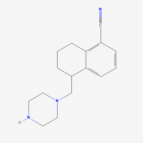 5-(piperazin-1-ylmethyl)-5,6,7,8-tetrahydronaphthalene-1-carbonitrile (CAS: 1374573-22-4) - Related Chemical Product
