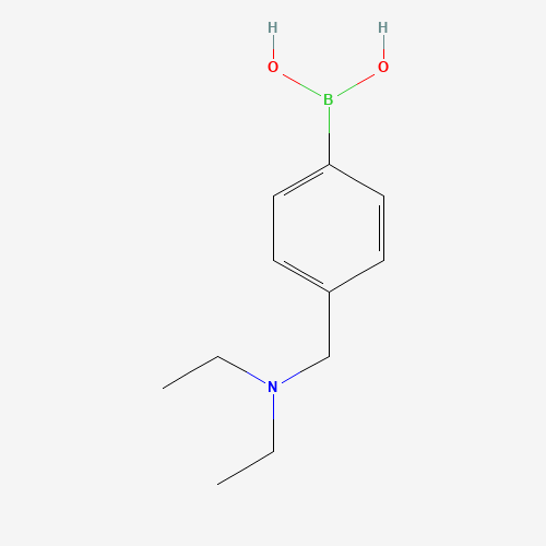 [4-(diethylaminomethyl)phenyl]boronic acid (CAS: 220999-48-4) - Chemical Structure and Molecular Formula 