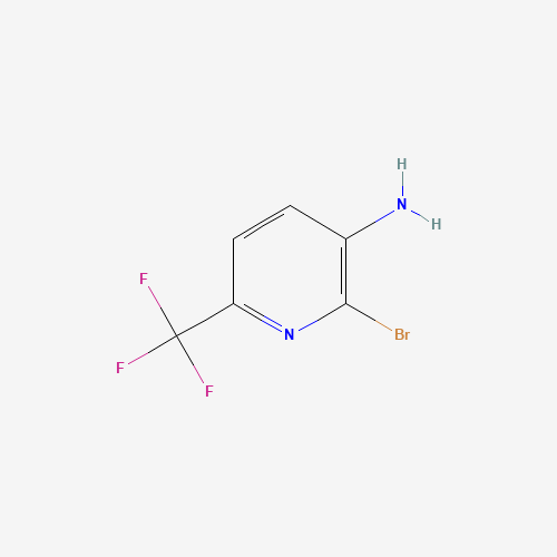 2-bromo-6-(trifluoromethyl)pyridin-3-amine chemical structure 2-bromo-6-(trifluoromethyl)pyridin-3-amine (CAS: 117519-16-1) - Chemical Structure and Molecular Formula