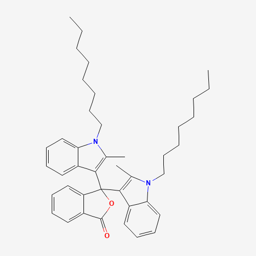 3,3-bis(2-methyl-1-octylindol-3-yl)-2-benzofuran-1-one (CAS: 50292-95-0) - Related Chemical Product
