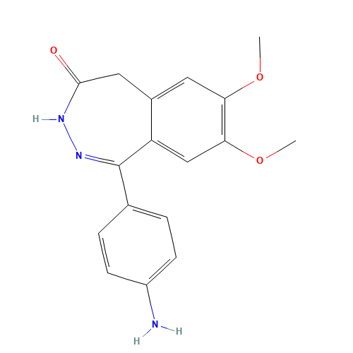 1-(4-aminophenyl)-7,8-dimethoxy-3,5-dihydro-2,3-benzodiazepin-4-one (CAS: 178616-26-7) - Related Chemical Product