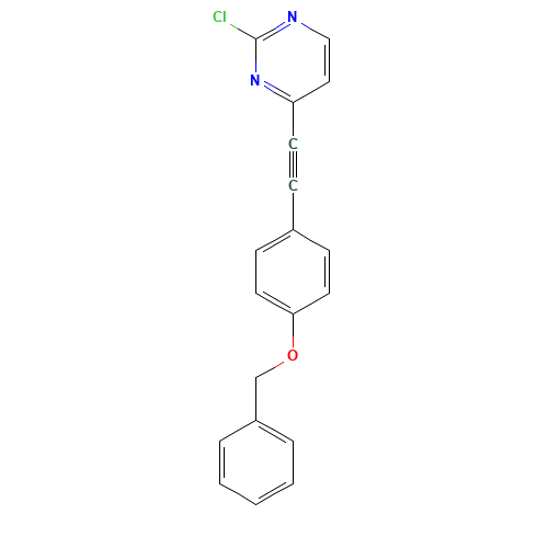 2-chloro-4-[2-(4-phenylmethoxyphenyl)ethynyl]pyrimidine (CAS: 1257078-89-9) - Related Chemical Product