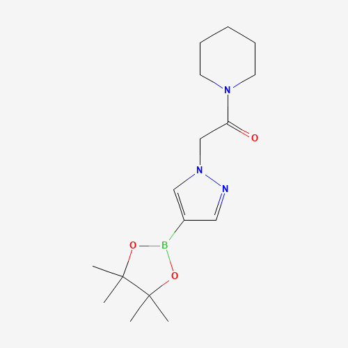1-piperidin-1-yl-2-[4-(4,4,5,5-tetramethyl-1,3,2-dioxaborolan-2-yl)pyrazol-1-yl]ethanone (CAS: 1203671-47-9) - Related Chemical Product