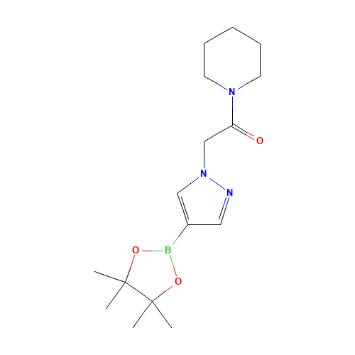 1-piperidin-1-yl-2-[4-(4,4,5,5-tetramethyl-1,3,2-dioxaborolan-2-yl)pyrazol-1-yl]ethanone (CAS: 1203671-47-9) - Related Chemical Product