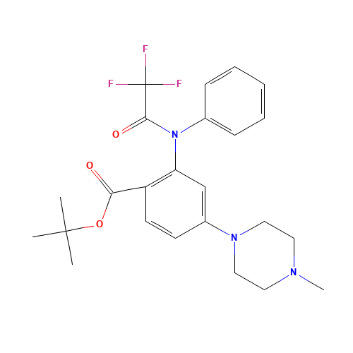 tert-butyl 4-(4-methylpiperazin-1-yl)-2-(N-(2,2,2-trifluoroacetyl)anilino)benzoate (CAS: 1108746-17-3) - Related Chemical Product