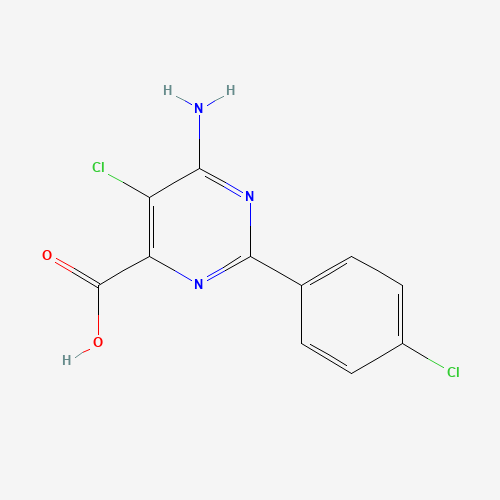 6-amino-5-chloro-2-(4-chlorophenyl)pyrimidine-4-carboxylic acid (CAS: 858955-38-1) - Related Chemical Product