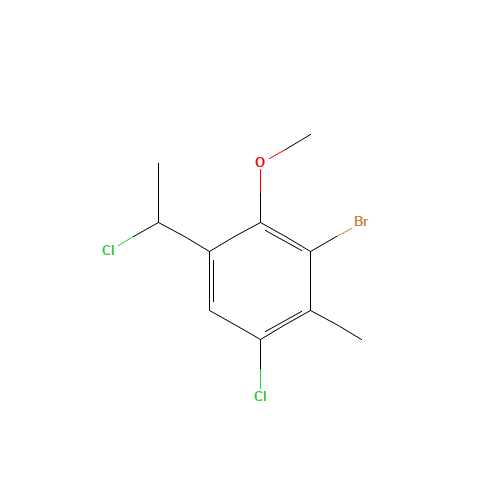 3-bromo-1-chloro-5-(1-chloroethyl)-4-methoxy-2-methylbenzene (CAS: 1426699-23-1) - Related Chemical Product