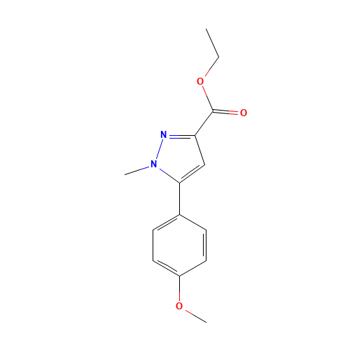 ethyl 5-(4-methoxyphenyl)-1-methylpyrazole-3-carboxylate (CAS: 852816-12-7) - Related Chemical Product