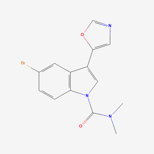 5-bromo-N,N-dimethyl-3-(1,3-oxazol-5-yl)indole-1-carboxamide (CAS: 502622-68-6) - Related Chemical Product
