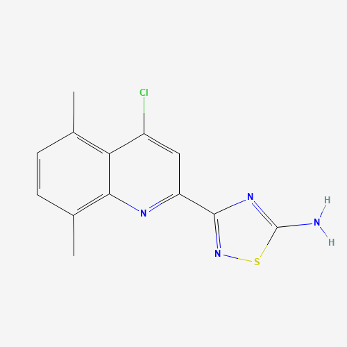 3-(4-chloro-5,8-dimethylquinolin-2-yl)-1,2,4-thiadiazol-5-amine (CAS: 1179362-88-9) - Related Chemical Product
