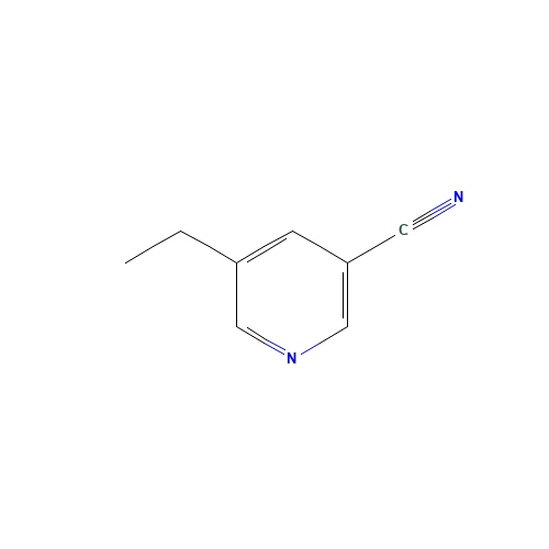 5-ethylpyridine-3-carbonitrile (CAS: 61391-07-9) - Chemical Structure and Molecular Formula 