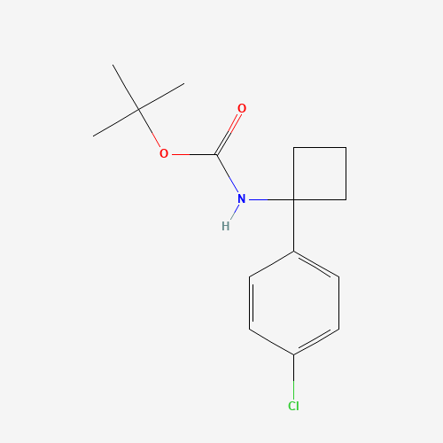tert-butyl N-[1-(4-chlorophenyl)cyclobutyl]carbamate (CAS: 1032349-96-4) - Related Chemical Product