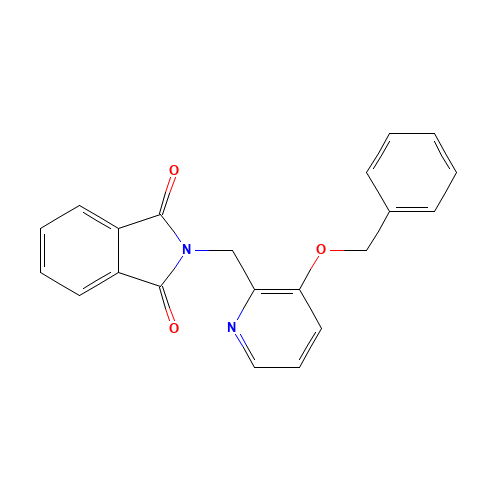 2-[(3-phenylmethoxypyridin-2-yl)methyl]isoindole-1,3-dione (CAS: 344569-80-8) - Chemical Structure and Molecular Formula 