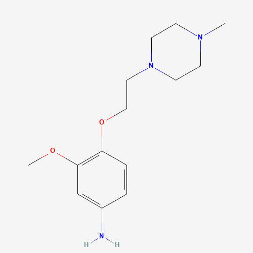 3-methoxy-4-[2-(4-methylpiperazin-1-yl)ethoxy]aniline (CAS: 835633-55-1) - Related Chemical Product