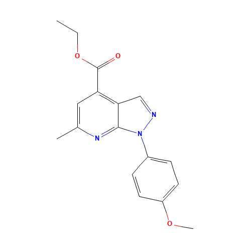 ethyl 1-(4-methoxyphenyl)-6-methylpyrazolo[3,4-b]pyridine-4-carboxylate (CAS: 1417332-85-4) - Related Chemical Product